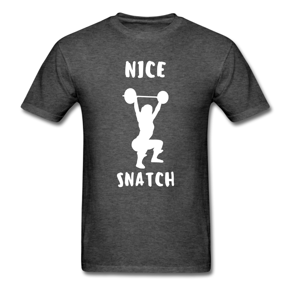 Nice Snatch Tee - heather black